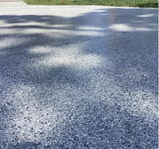 A seamless coated floor in daylight