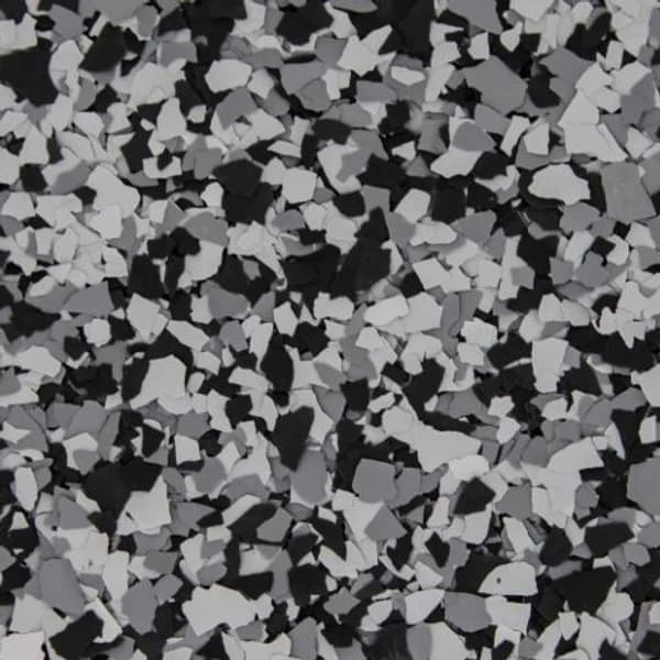 Glacier flake blend in white and silver